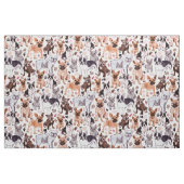 FRENCHIES Painterly Watercolor Hunde Stoff (Fat Quarter (45,7 x 55,9 cm))