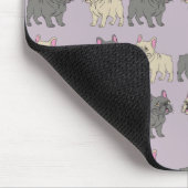 Frenchies, Purple Mousepad (Ecke)