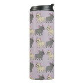 Frenchies, Purple Thermosbecher (Nach links gedreht)