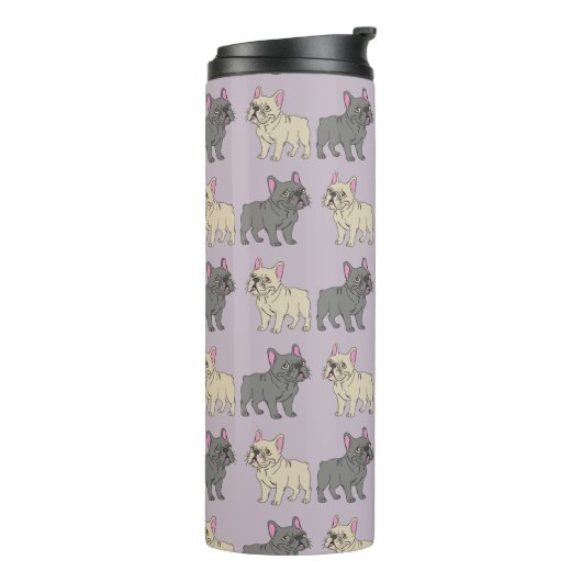 Frenchies, Purple Thermosbecher (Nach links gedreht)