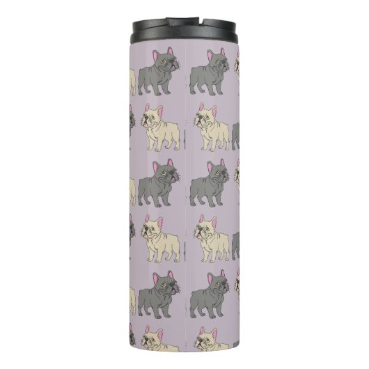 Frenchies, Purple Thermosbecher (Rückseite)