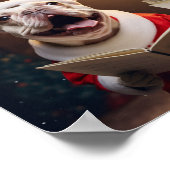 Frenchis Weihnachten Weihnachtsfeiertag Poster (Ecke)