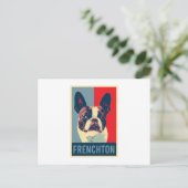 Frenchton Dog Postkarte (Stehend Vorderseite)