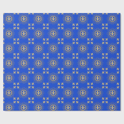 Frenchy Blue Geschenkpapier (Flach)