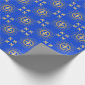 Frenchy Blue Geschenkpapier (Ecke)