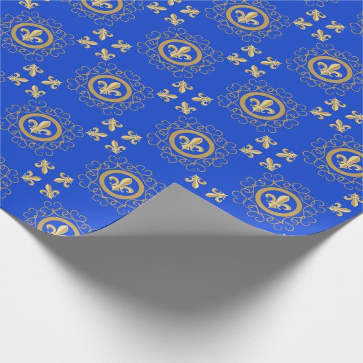 Frenchy Blue Geschenkpapier (Ecke)