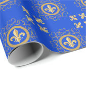 Frenchy Blue Geschenkpapier (Rolleneckpunkt)