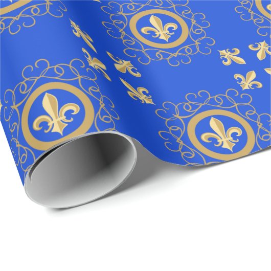 Frenchy Blue Geschenkpapier (Rolleneckpunkt)