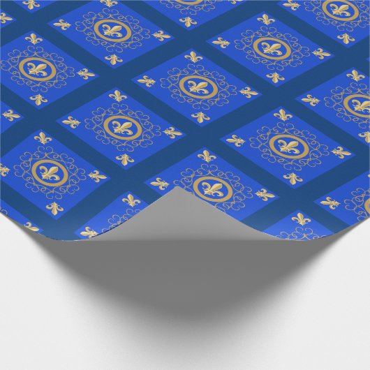 Frenchy Blue Geschenkpapier (Ecke)