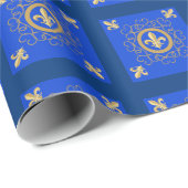 Frenchy Blue Geschenkpapier (Rolleneckpunkt)