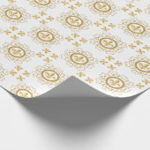 Frenchy White Geschenkpapier (Ecke)