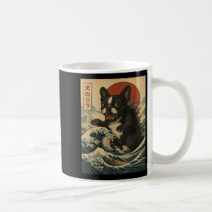 Frenchzilla Japanischer Retro Wave Monster Bulldog Kaffeetasse