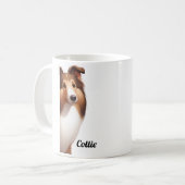 Frendily Collie Dog Kaffeetasse (Vorderseite Links)