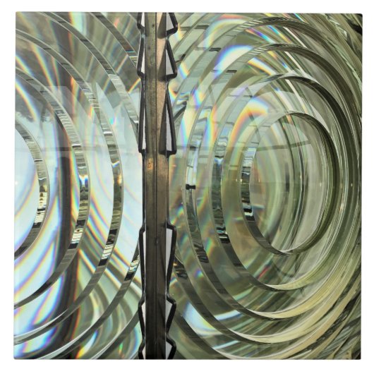 Frensel Lens, Cape Blanco Lighthouse, Oregon Coast Fliese (Vorderseite)