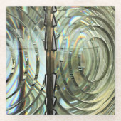 Frensel Lens, Cape Blanco Lighthouse, Oregon Coast Glasuntersetzer (Vorderseite)
