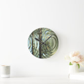 Frensel Lens, Cape Blanco Lighthouse, Oregon Coast Runde Wanduhr (Zuhause)