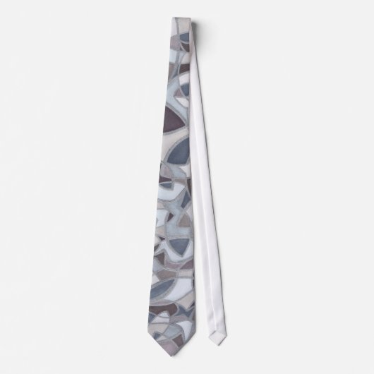 Frenzied Fish Abstrakt Art Neck Tie Krawatte (Vorderseite)