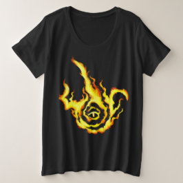frenziedflamesymbolmadnessculteldenmagnetismus große größe T-Shirt