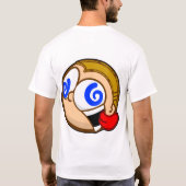 FRENZIEDminds auf Front in der MAGENTA, VERRÜCKTE T-Shirt (Rückseite)