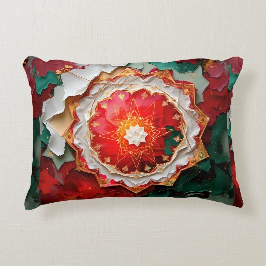 Frequency Abstract Christmas Festive Sovereignty Dekokissen (Vorderseite)