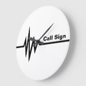 Frequency Line Wall Clock - Anpassen! Große Wanduhr (Winkel)