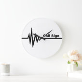 Frequency Line Wall Clock - Anpassen! Große Wanduhr (Zuhause)