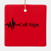 Frequency Line Weihnachtsbaum Weihnachtsschmuck (Rückseite)