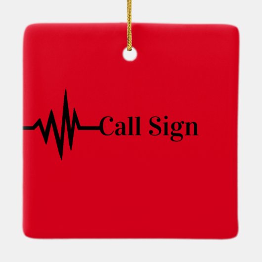 Frequency Line Weihnachtsbaum Weihnachtsschmuck (Rückseite)