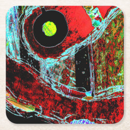 Frequency Serpent – Abstract Energy Compact Mirror Rechteckiger Pappuntersetzer