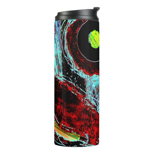 Frequency Serpent – Abstract Energy Compact Mirror Thermosbecher (Nach links gedreht)