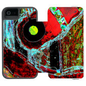 Frequency Serpent – Abstract Energy iPhone 6 Walle Incipio iPhone Geldbeutel-Hülle (Folio Geöffnet)