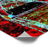 Frequency Serpent – Digital Abstract Energy Poster (Ecke)