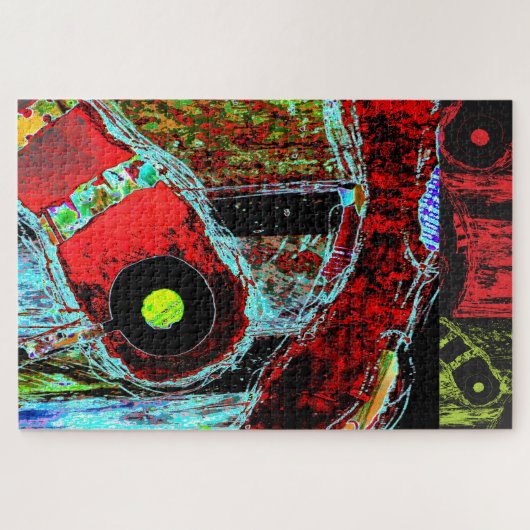 Frequency Serpent – Digital Abstract Energy Puzzle (Horizontal)