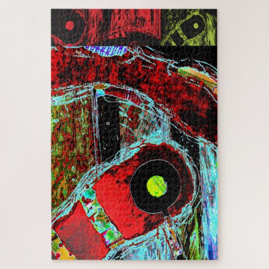 Frequency Serpent – Digital Abstract Energy Puzzle (Vertikal)