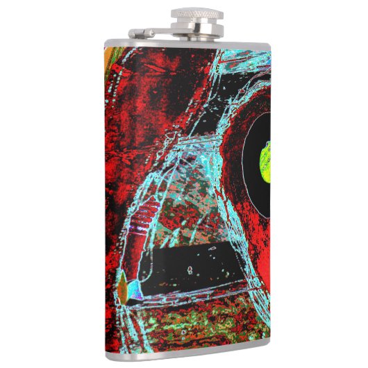 Frequency Serpent – Digital Abstract Energy Vinyl Flachmann (Rechts)