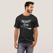 Frequent Flyer Witches Broom Halloween  Costume T-Shirt (Vorne ganz)