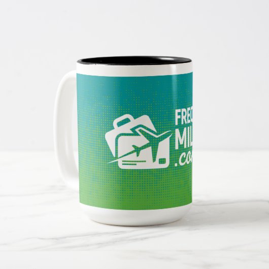 Frequent Miler 15 oz Kaffee Tasse (Vorderseite Links)