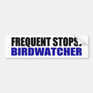 Frequentieren Sie Halt! Birdwatcher Autoaufkleber