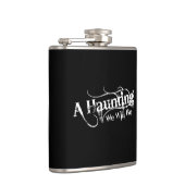 Frequentierend gehen wir LLC-Weiß-Logo Flachmann (Rechts)