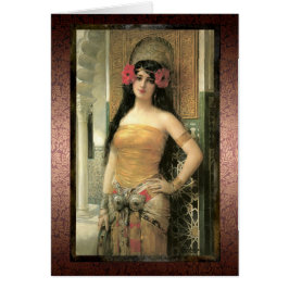 Frequentierende exotische Schönheits-Karte