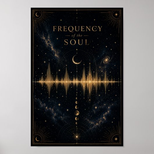 Frequenz der Seele Poster | Himmlische Schallwelle (Vorne)