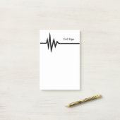 Frequenz-Linie Post-Itanmerkungen fertigen es Post-it Klebezettel (Auf Schreibtisch)