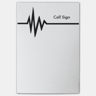 Frequenz-Linie Post-Itanmerkungen fertigen es Post-it Klebezettel