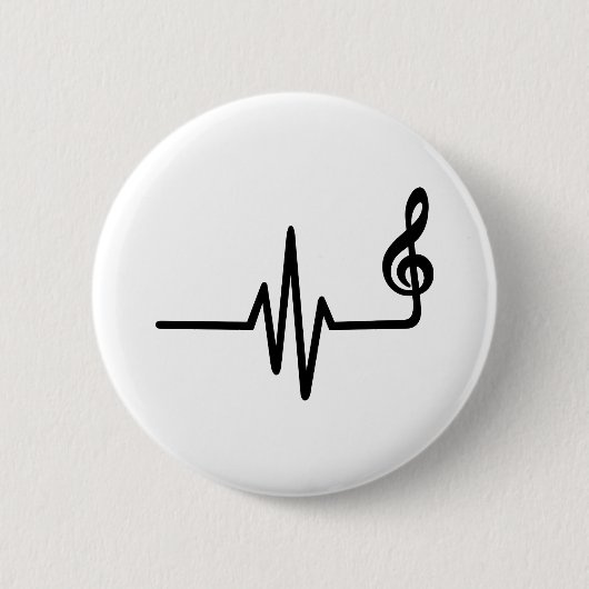 Frequenz-Musiknote Button (Vorderseite)