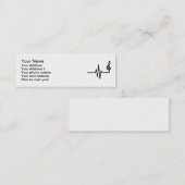 Frequenz-Musiknote Mini Visitenkarte (Vorne/Hinten)