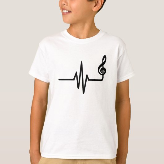 Frequenz-Musiknote T-Shirt (Vorderseite)