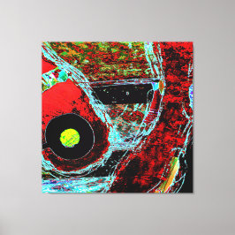 Frequenzschlange Abstractes gespanntes Leinwandbil Leinwanddruck