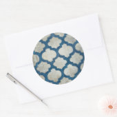 Frequenzsymmetrie II Runder Aufkleber (Umschlag)