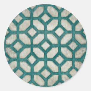 Frequenzsymmetrie IX Runder Aufkleber