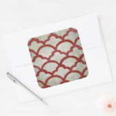 Frequenzsymmetrie VII Quadratischer Aufkleber (Umschlag)